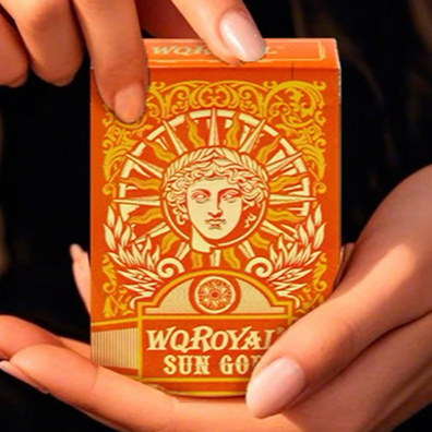 Sun God Greek Mythology Themed Orange Edition Playing Cards
